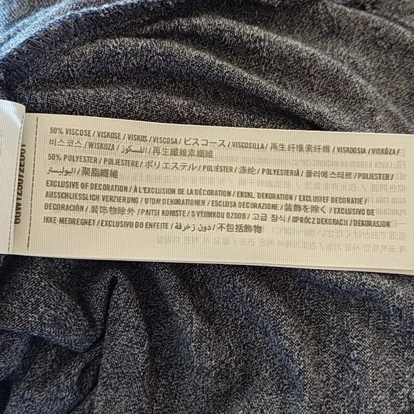 A&F draped top V-neck Hi Low Design Grey Size S - Picture 6 of 9